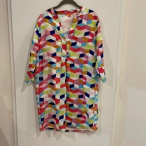 Vilagallo Colorful Tunic Shift Dress